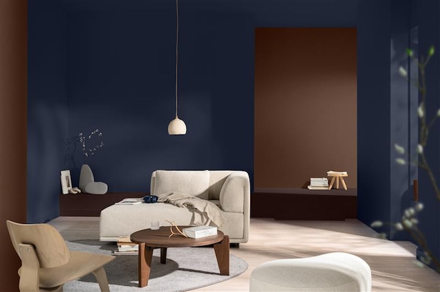 Bold color story pallate living room inspiration