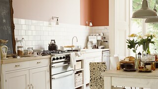 Verwenden Sie Weiß für eine Küche im Landhausstil