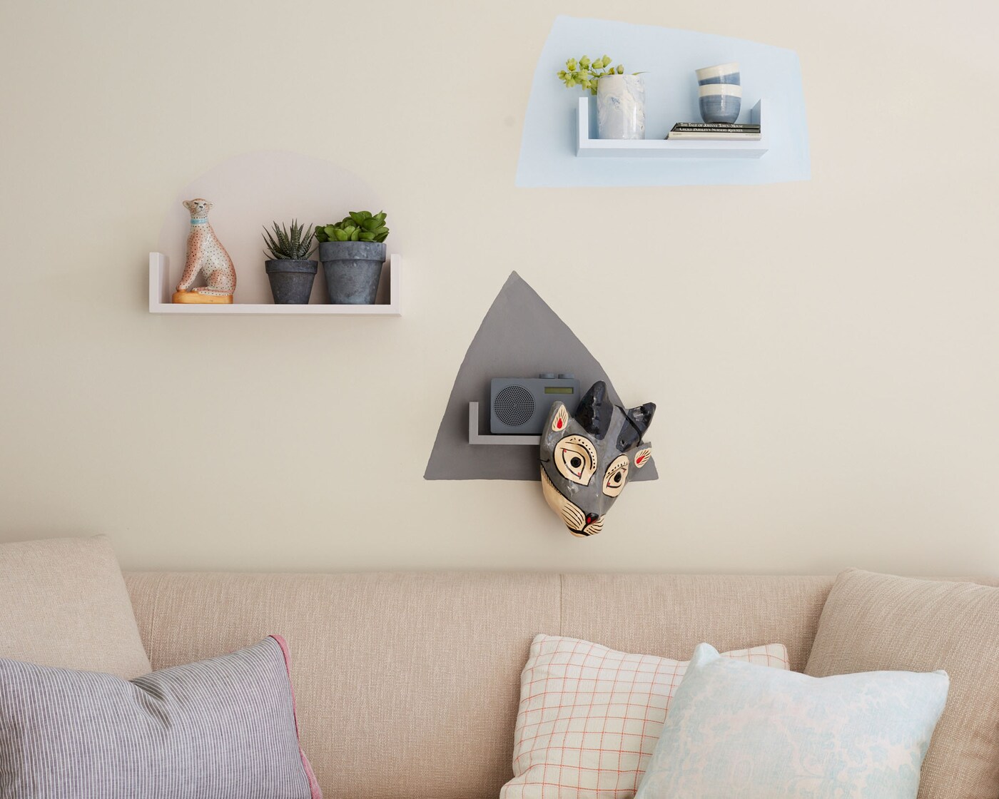 Streichmotive mit Farbproben