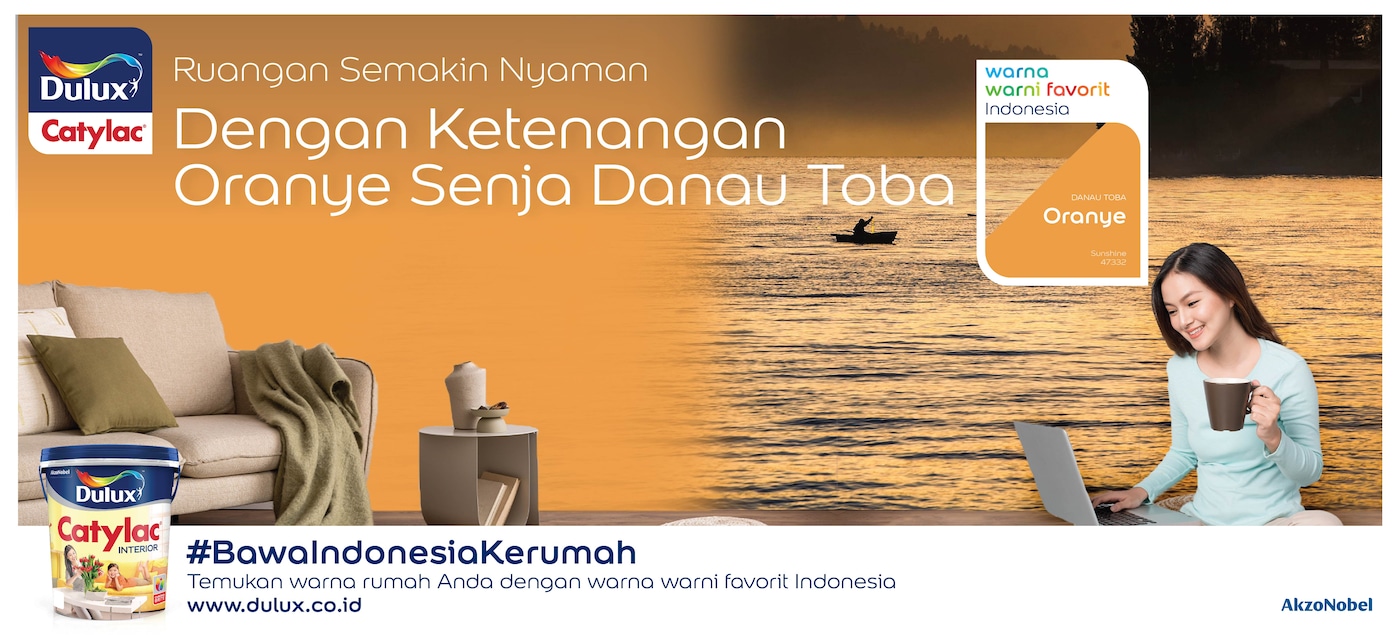 Warna Warni Favorit Indonesia - Oranye - Danau Toba