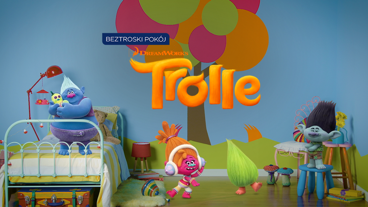 Przenieś swoje dziecko w krainę magii i baśni - stwórz mu pokój z najnowszej bajki Dreamworks - Trolle! Dulux pokazuje krok po kroku, jak pomalować pokój dziecka.