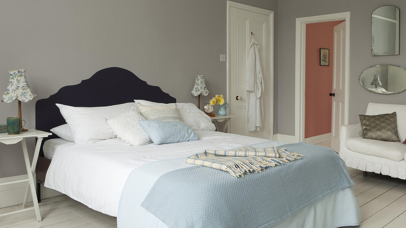 Use soft, dreamy neutrals to create a bedroom that encourages rest and relaxation.