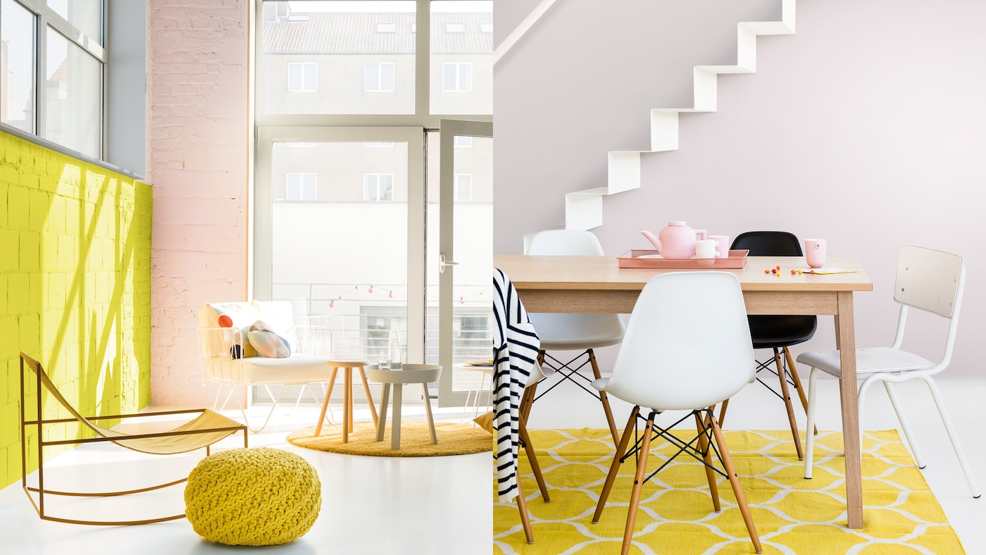 An accent colour can tie together your walls and furnishings.