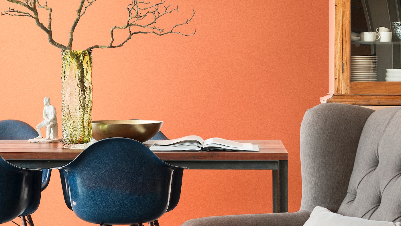 orange wall colour