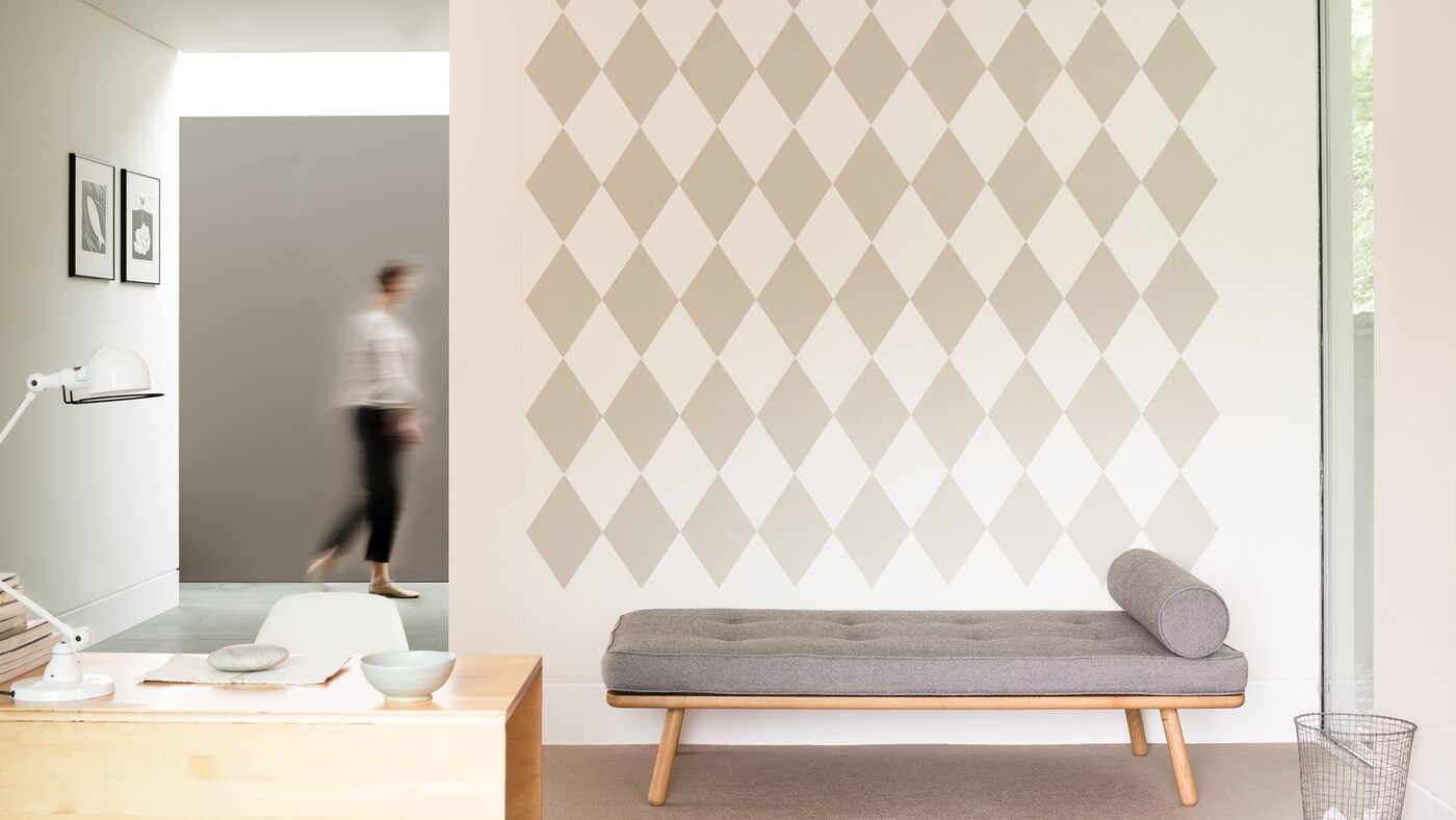 If you’re feeling really playful, graphic diamonds or colourful spots are great for adding a designer-style feel to your scheme.