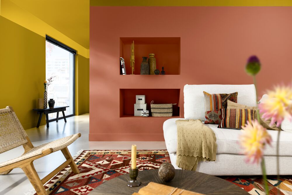 Trendy paint colours