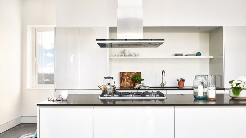 white gloss kitchen