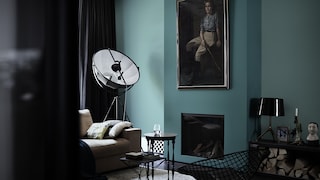 Déco noir et bleu dans votre salon