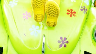 Idee penture chambre enfant, couleur vert citron