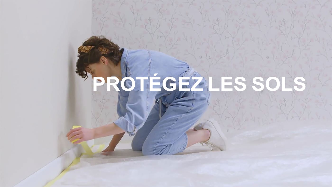 Tuto papier peint - protégez les sols