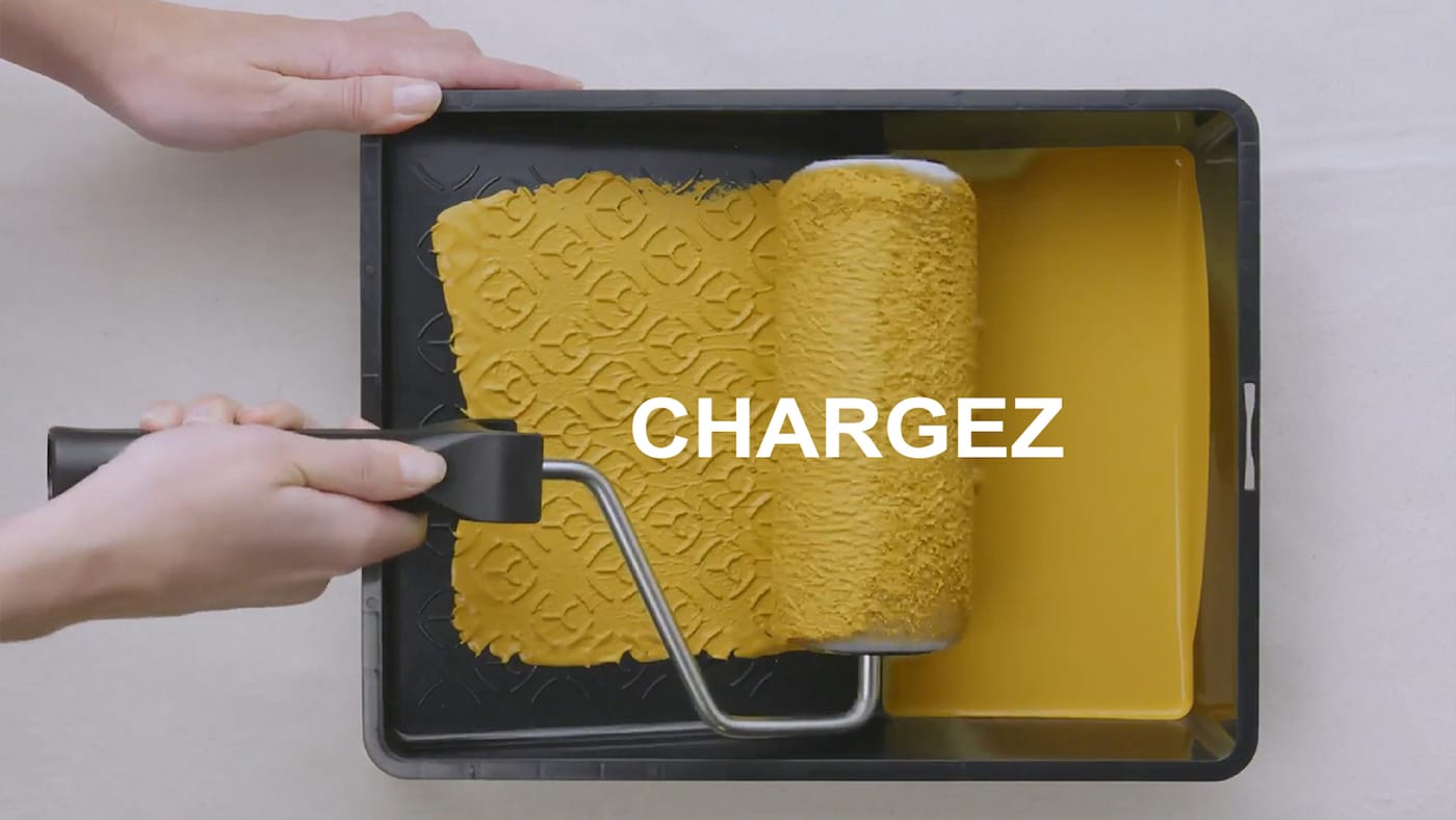 Chargez le rouleau