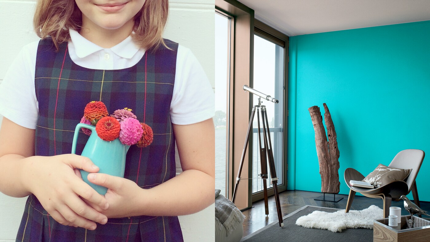 Utilisez vos objets préférés comme point de départ de votre palette de couleurs et vous verrez qu'il est difficile de vous tromper.