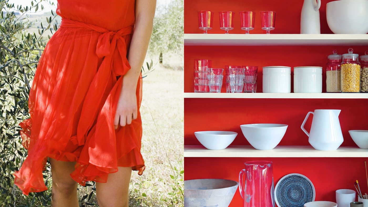 Votre petite robe rouge ou votre chemise bleue préférée peuvent être la clé de votre palette de décoration tout comme votre tenue.