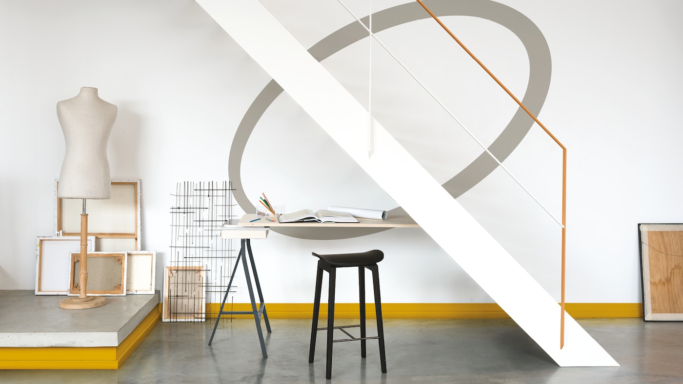 Délimitez votre espace de travail en utilisant la couleur dans un décor dynamique.