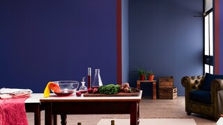 Déco artisanale, peinture couleur chaude
