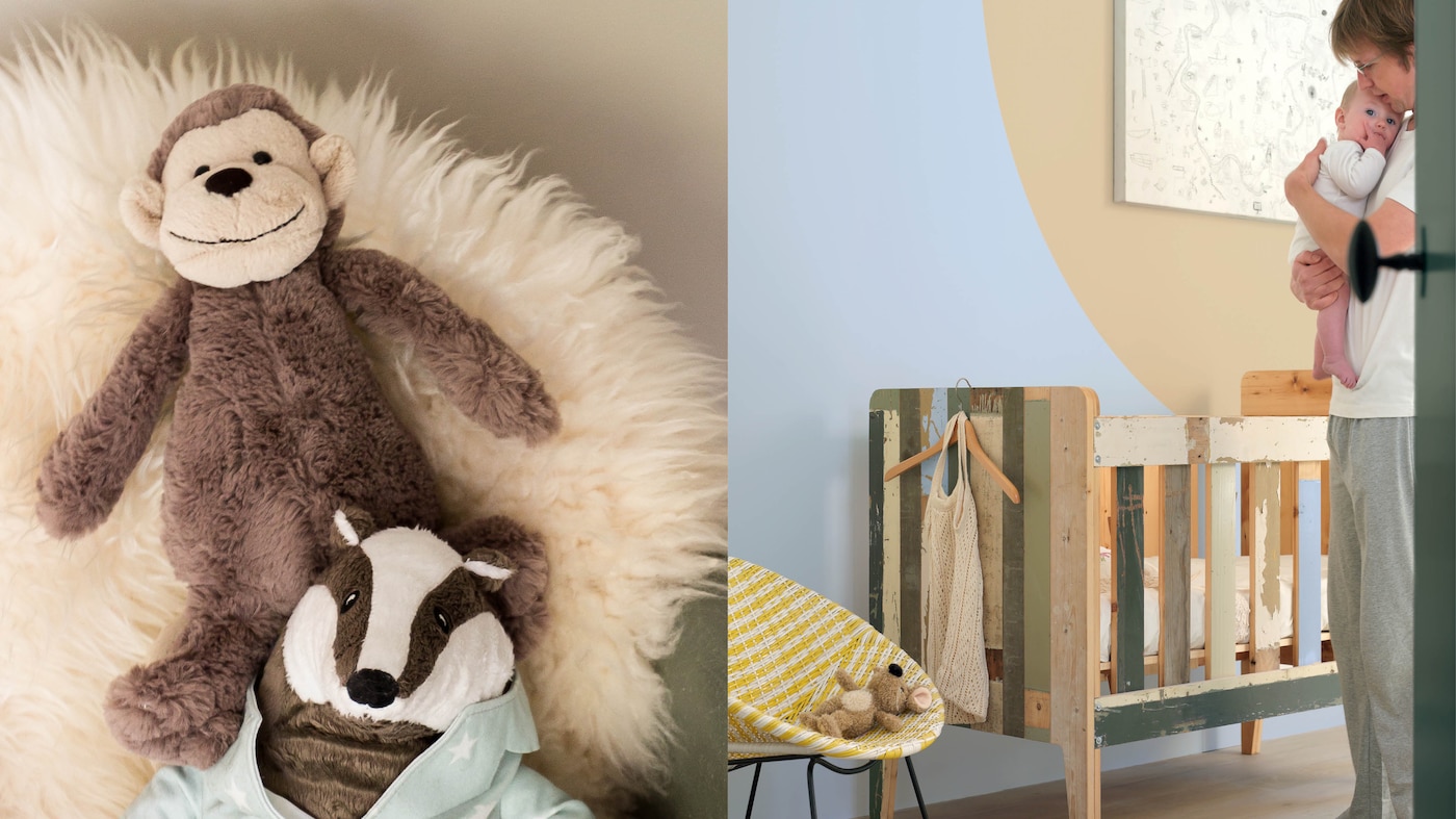 Avant d’acheter de nouveaux meubles, essayez d’utiliser ceux que vous possédez déjà. Vous avez une bibliothèque ou une commode qui prend la poussière ? Deux couches de peinture et elle sera la star de la chambre de votre bébé.