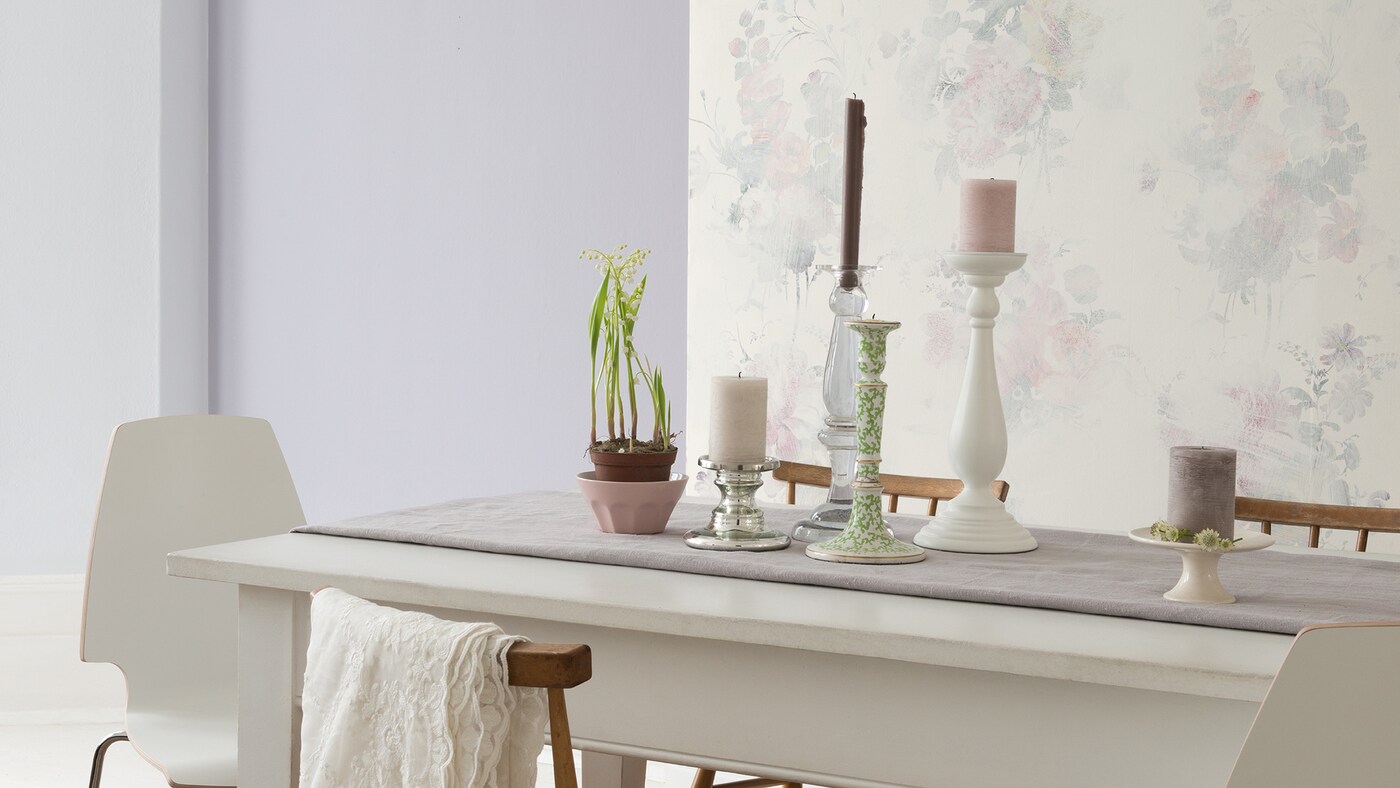 Romantique et énigmatique à la fois, la palette tendance Jardin secret est parfaite pour créer un intérieur apaisant.