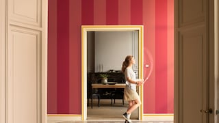 Deco hall entree, couleur framboise - Dulux Valentine