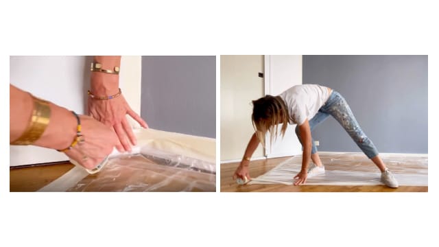 protéger votre sol avec une bâche en plastique