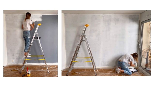 Appliquez la sous-couche au rouleau