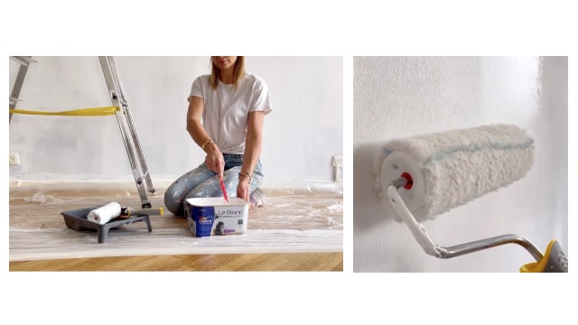 Appliquez la sous-couche au rouleau