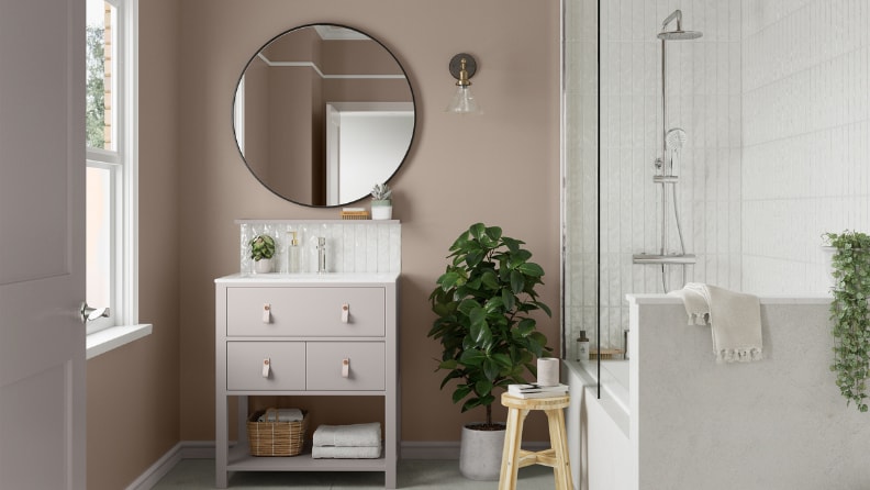 peinture cuisine et bain salle de bain cocon douillet