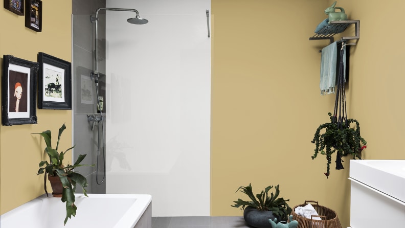 peinture cuisine et bain jaune pampa