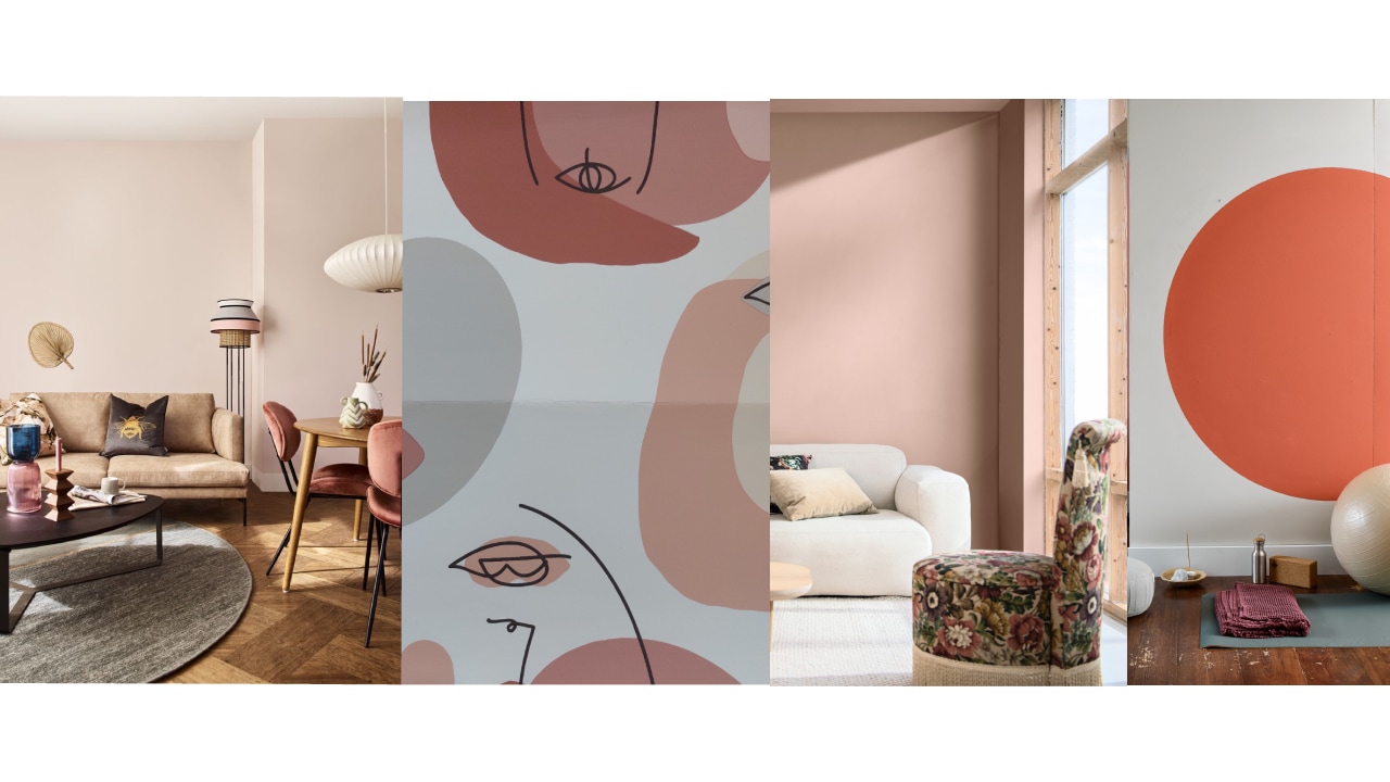 Une touche de pep's avec un cercle Corail afin d'apporter du dynamisme à la pièce.