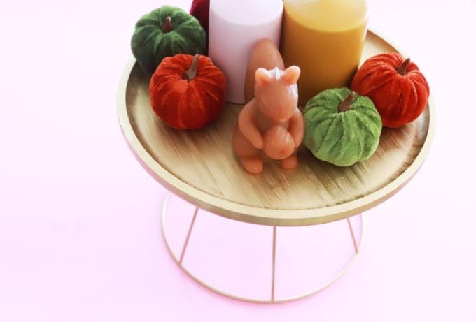 Résultat final du présentoir de table pour cet Automne !