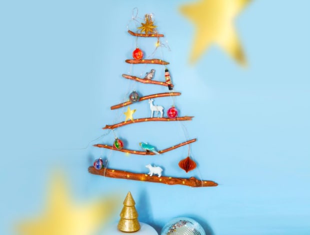 Réalisez en quelques étapes un joli sapin en bois flotté !