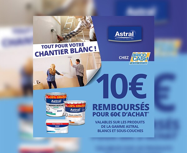 Promotion 2 pots de peinture Dulux Valentine Blanc 98% et/ou Le Blanc Finition Parfaite