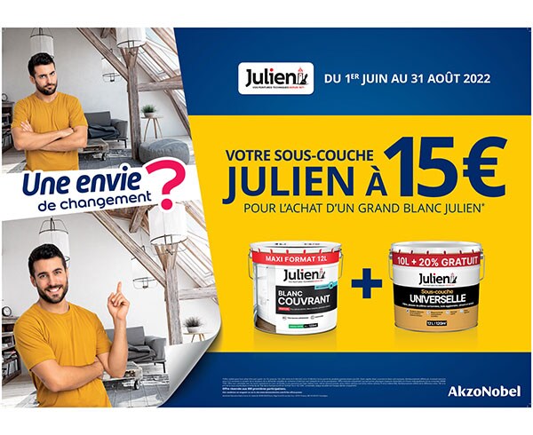 Promotion Dulux Valentine Julien Blancs 2022