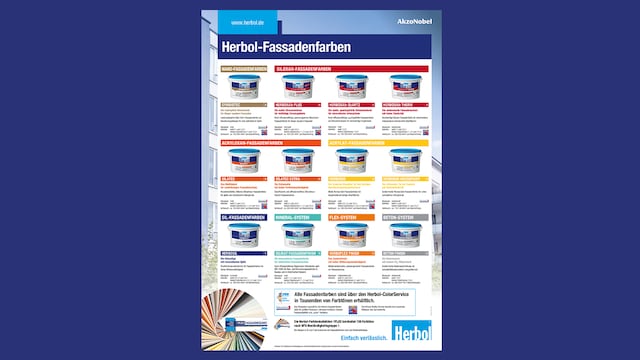 Übersicht Herbol-Fassadenfarben