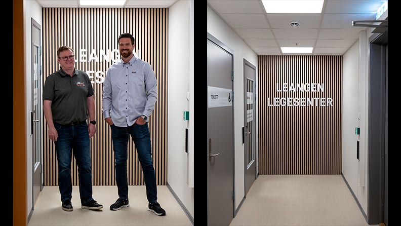 Malermester Knut Erik Talseth och Jorgen Blomstrom