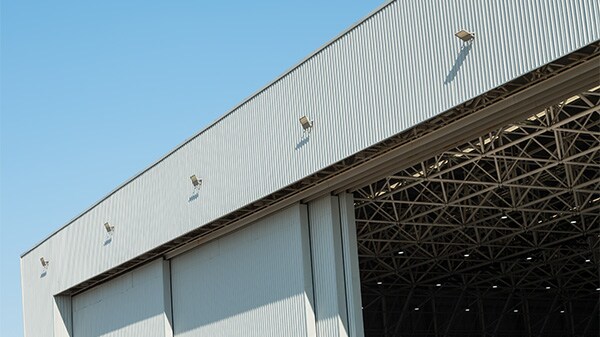 Commercial track doors