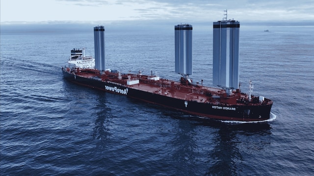 International Coats World’s First Sail-Assisted Aframax tanker