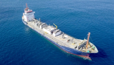 General cargo ship at sea