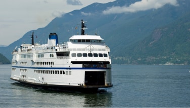 Passenger vessel at sea