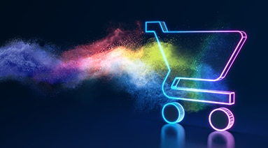 Cart with powder coatings