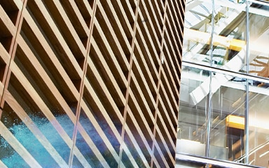 Wood look powder coating