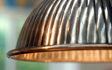 Lamp chrome metallic
