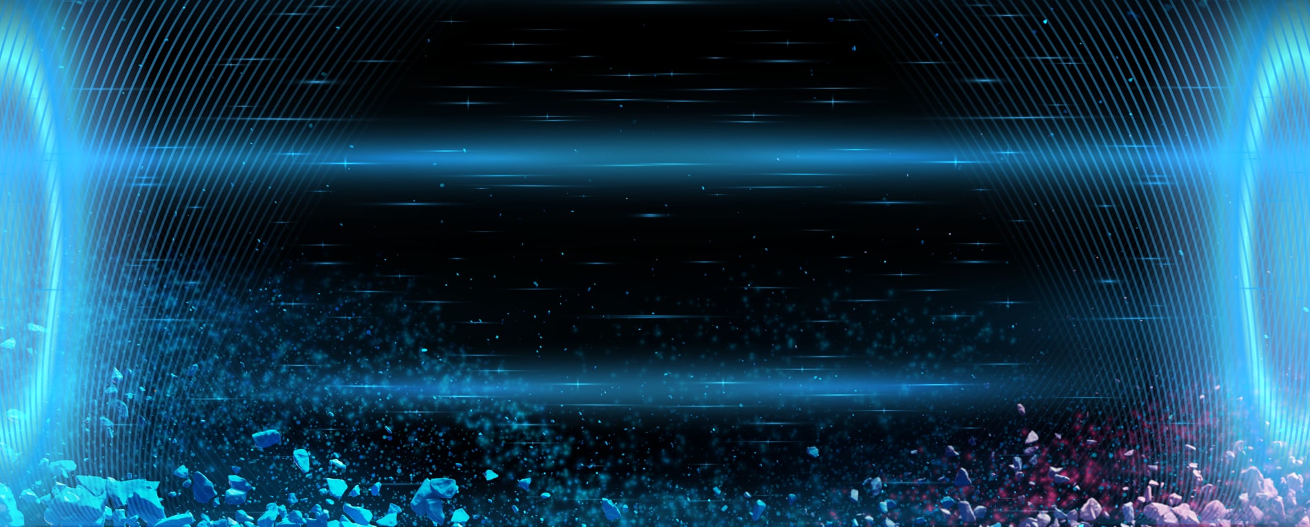 Powder particles in space