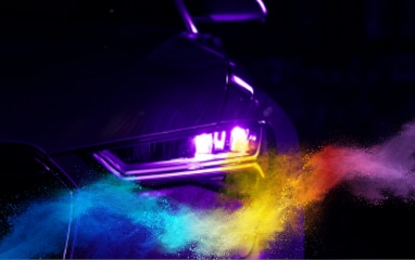 Electric vehicle battery coated with powder