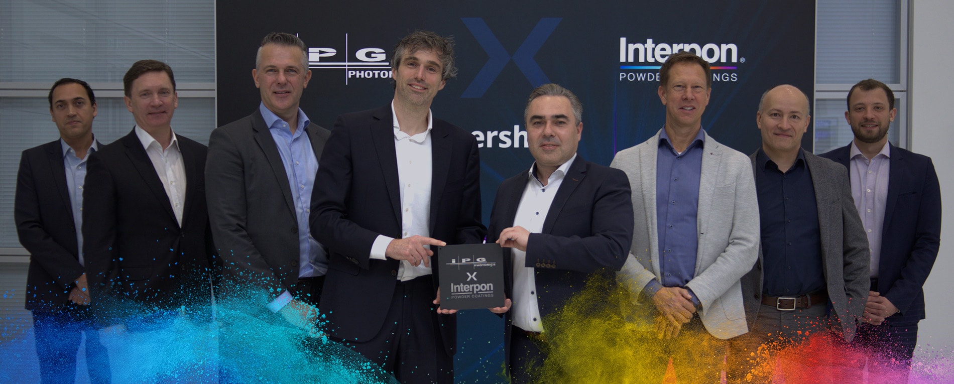 Group picture of the Interpon team and IPG 