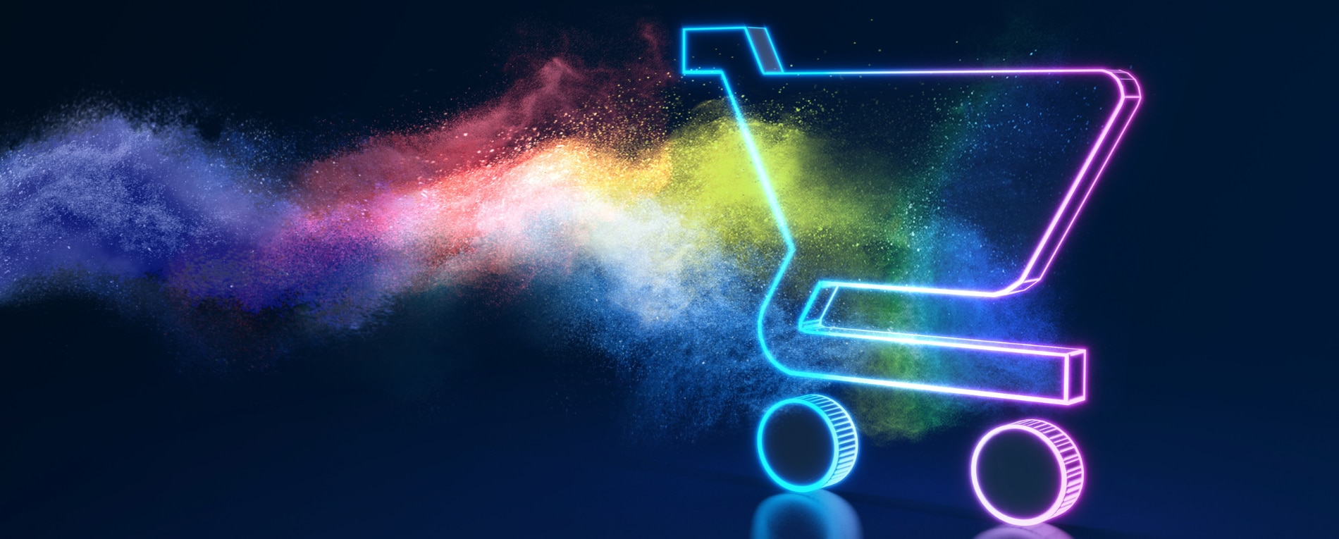 Cart with powder coatings