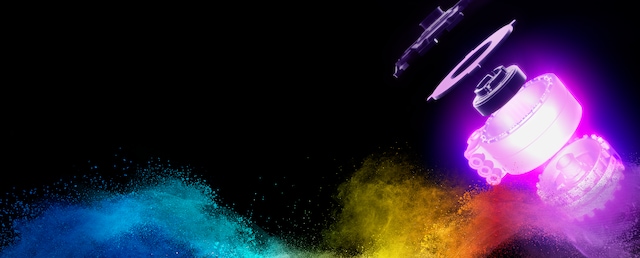 Electric vehicle battery coated with powder