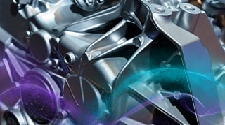 Metallic engine component with intricate structural details