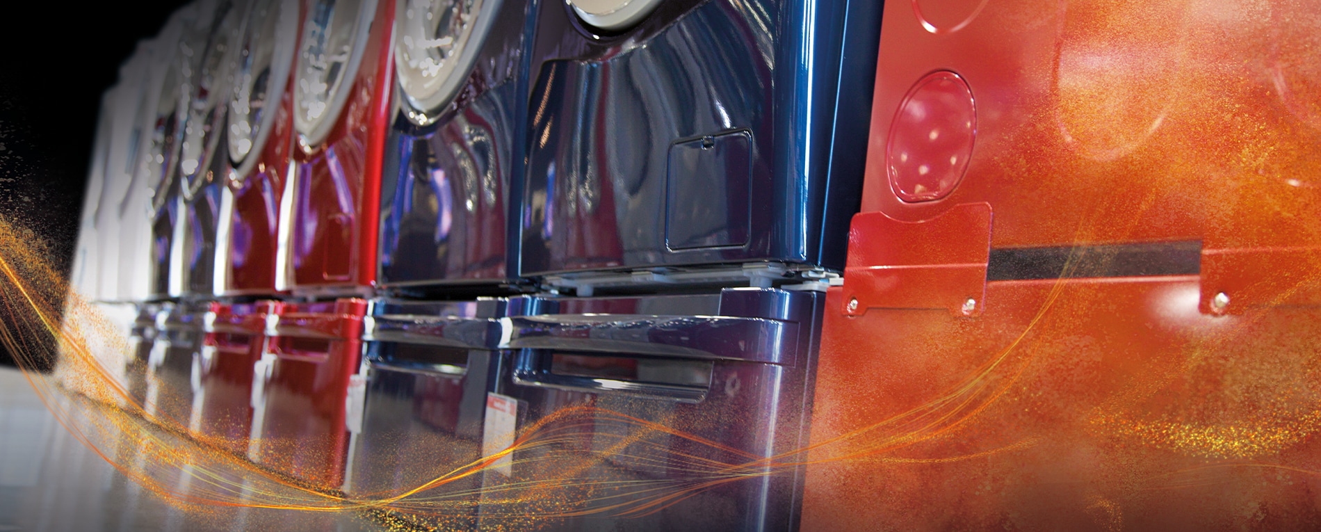 Washing machine surface