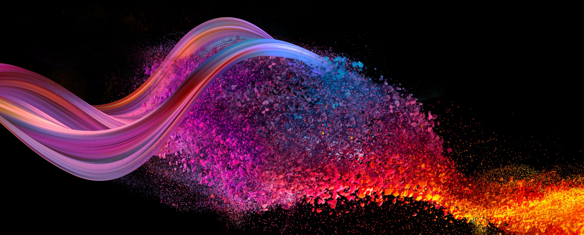 Liquid paint turns into powder