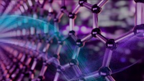 Molecular structures in purple